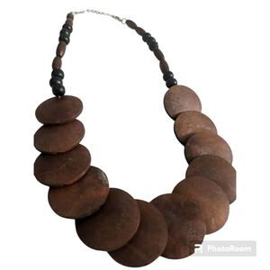 Boho, Wooden Necklace